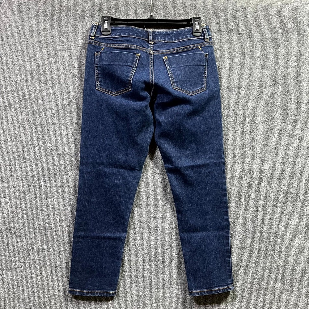 Mossimo Crop Skinny Jeans Womens 2 Blue Denim Stretch All Day Comfort Travel - Picture 2 of 8